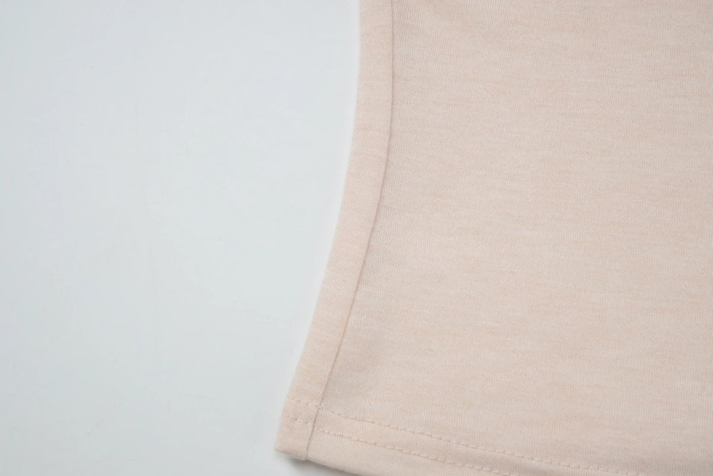 Turtleneck Crop Tank With Slit And Button Details