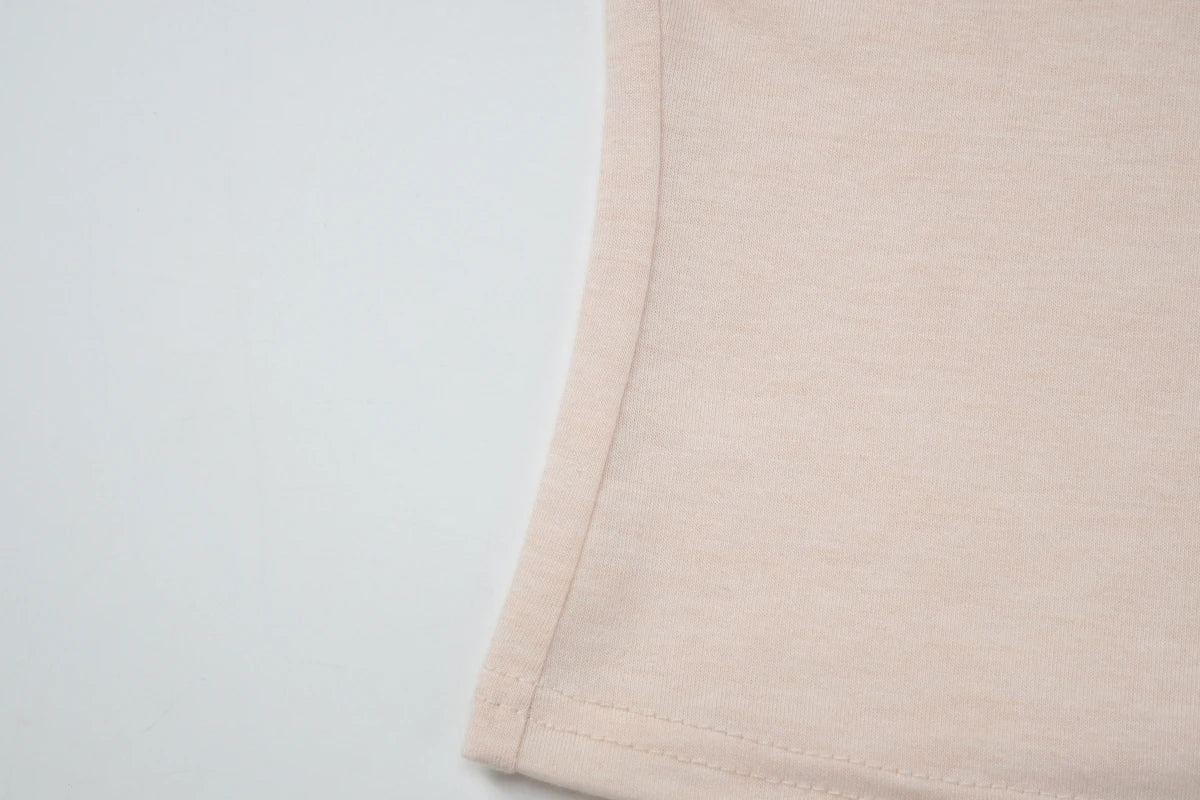 Turtleneck Crop Tank With Slit And Button Details