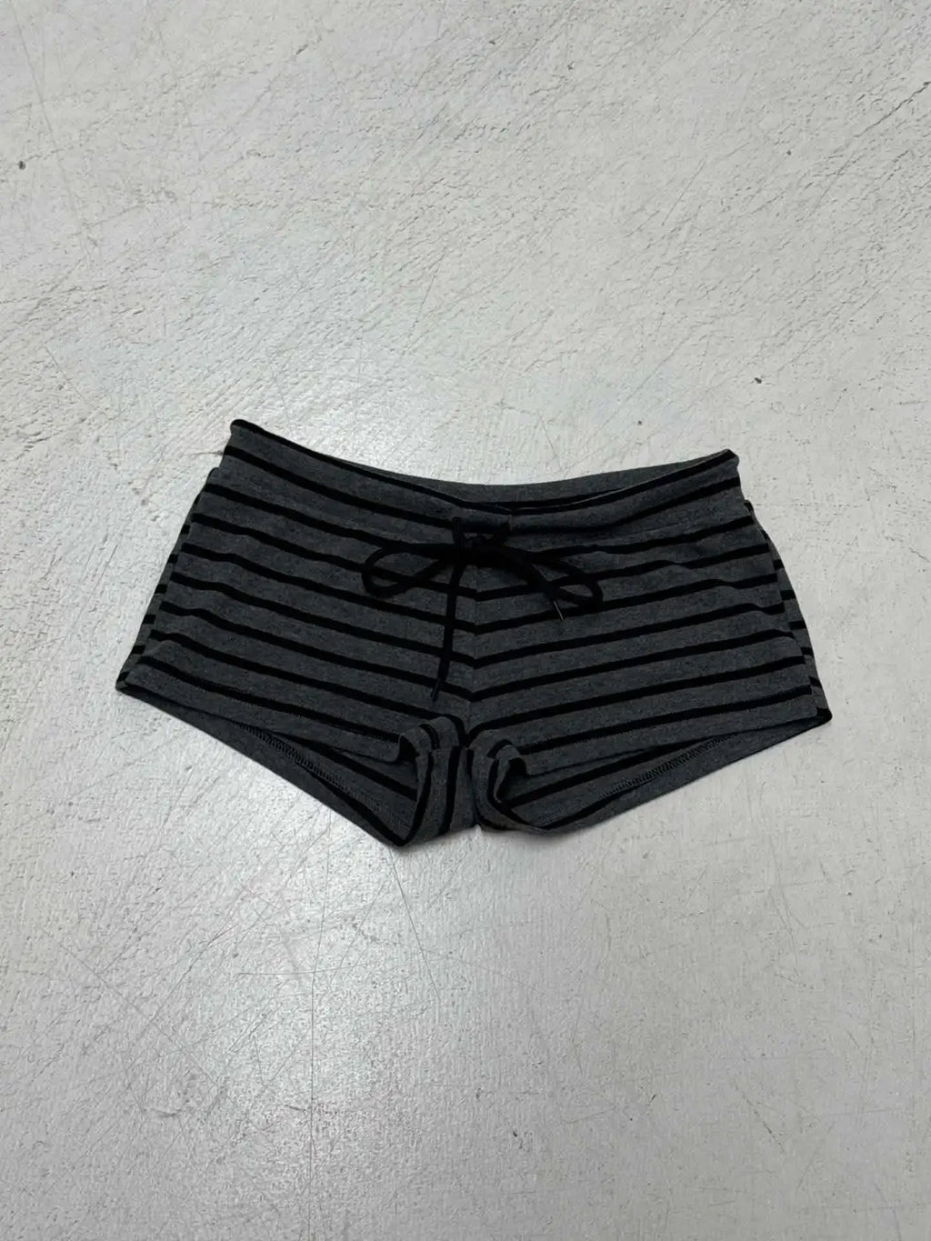 Striped Off Shoulder Crop Top Two Piece Set