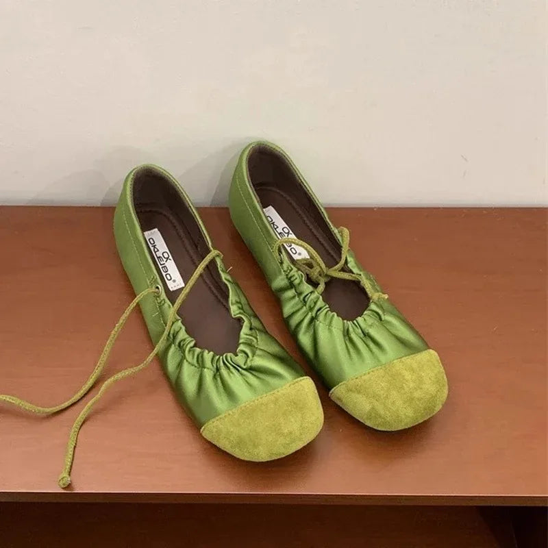 Retro Mary Jane Flats Elegant French Style Ballet Shoes