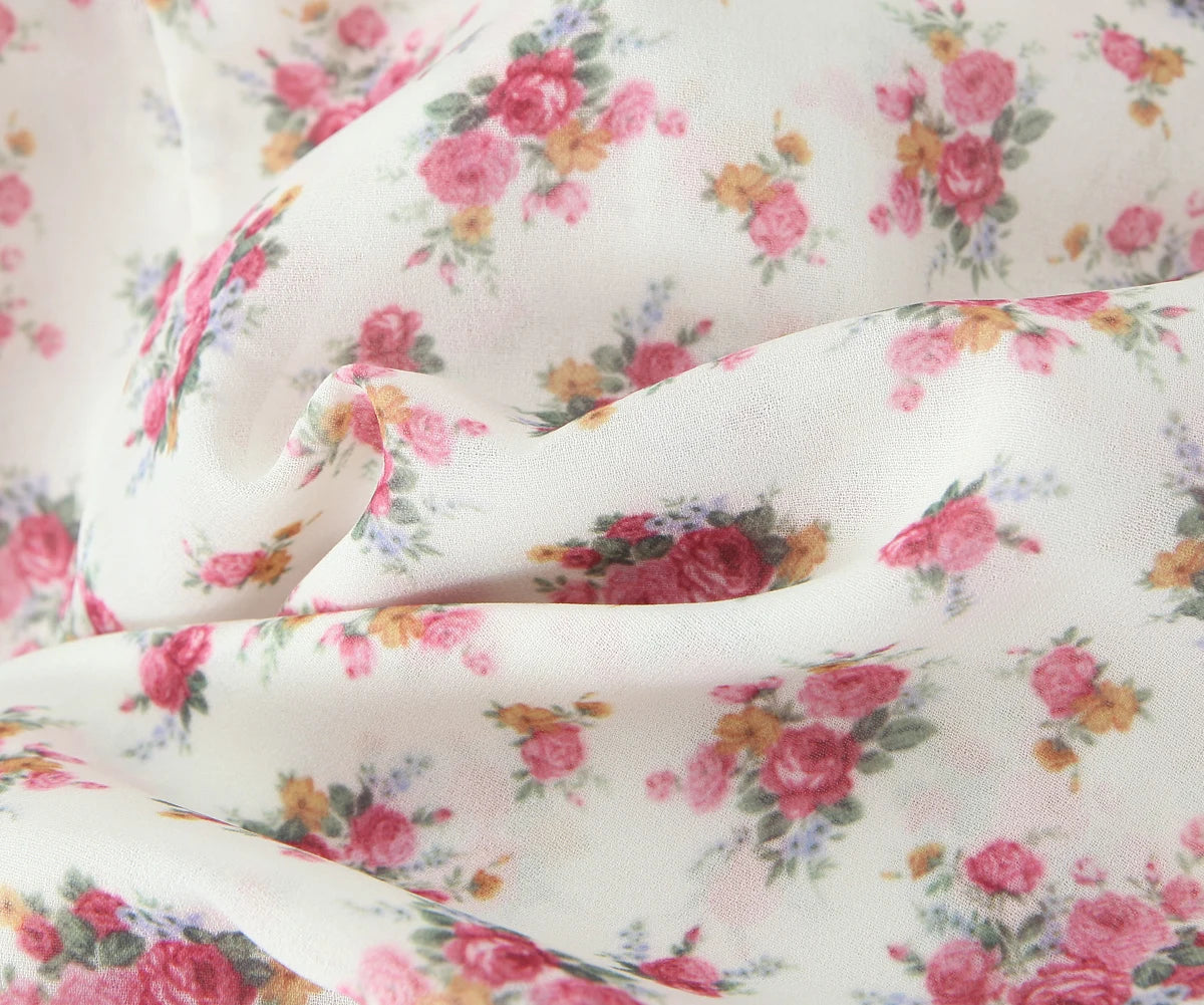 Romantic Beige Pink Flower Sling Sexy Dress Ruched Bra Backless  Dress