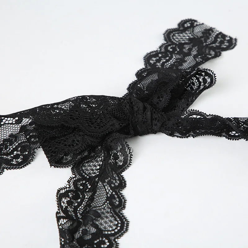 Elegant Lace Flora Halter Crop Top With Sheer Panel Lightweight Sleeveless Tank