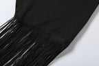 Backless Tassel Wrap Tank Top For Women Strapless