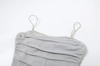 Elegant Maxi Spaghetti Strap Party Dress With Netting Waist-Hugging Fit