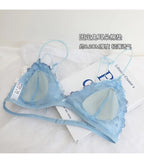 Whisper Lace Wireless Bralette Set In Ultra Thin Embroidered Mesh For Small Busts Delicate Comfort