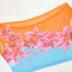 Floral Off Shoulder Crop Top And High Waist Capri Set For Summer Streetwear Vibe