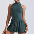Effortless High Neck Athletic Set For Women Quick Dry Golf And Tennis Dress With Fluffy Comfort