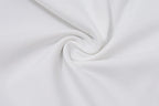 Elegant White Coords Set With Ruffled Trim Skirt And Long Sleeve Top