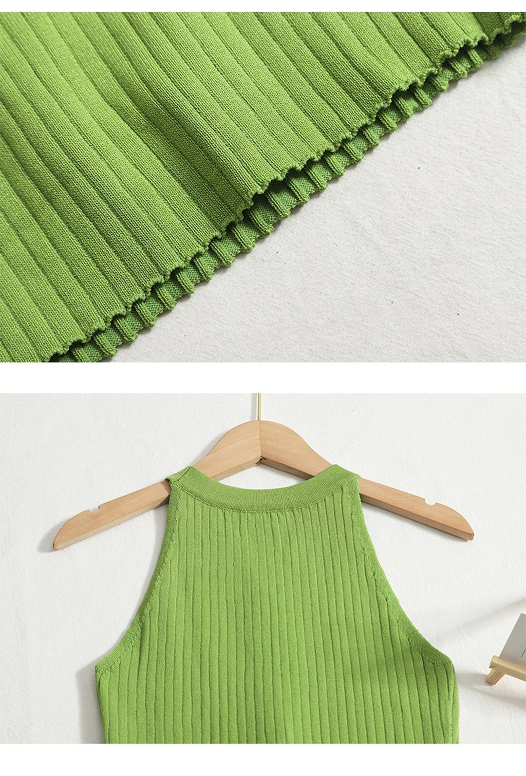 Knit Bandage Mini Dress For Women Sleeveless O-Neck Bodycon