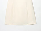 Pleated Mini Dress For Women Elegant Short Sleeve