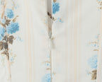 Romantic Apricot Floral Print Bow Ruched Midi Dress With Lace Lining For Women And Elegant Silhouette