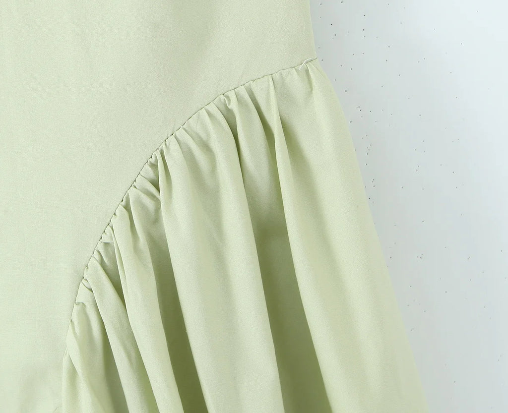 Backless Halter Midi Dress For Women Elegant A Line