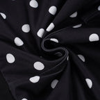 Cute Black Polka Dot Halter Two-piece Set Sexy Beachwear For Summer