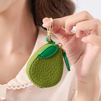Fruit Shape Design Coin Purse In Mini Wallet With Cute Key Chain
