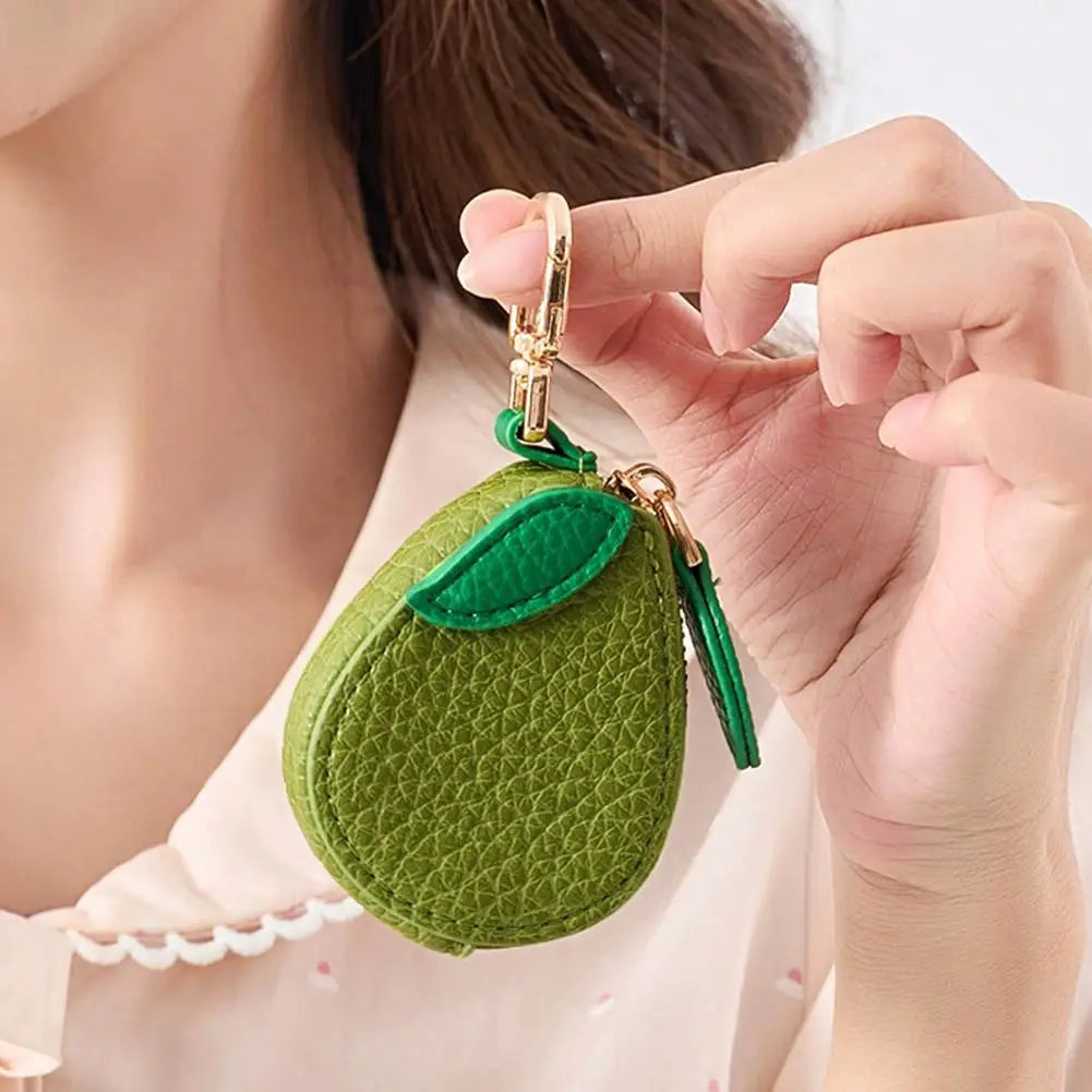 Fruit Shape Design Coin Purse In Mini Wallet With Cute Key Chain