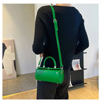 Elegant Womens Shoulder Crossbody With Pillow Accent Pu Leather Luxury Handbag