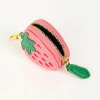 Fruit Shape Design Coin Purse In Mini Wallet With Cute Key Chain