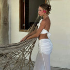 Three Piece Floral Bikini Set With Solid Swimwear And Sheer Cover Up Beach Ready For Women