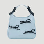 Dreamy Harajuku Bow Bucket Bag Blue Crossbody