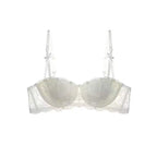 French Lace Half Cup Push Up Bra Ultra Thin Comfort With Minimalist Edge For Women