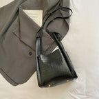 Women Stone Pattern Handbag Chic Shoulder Style Casual Messenger Versatile Bucket Wallet Included