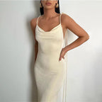 Backless Maxi Sundress With Spaghetti Straps