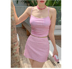 Girly Cute Style High-Waist Bikini Set