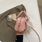 Minimalist PU Leather Crossbody With Pocket Design For Women Mini Square Shoulder Style
