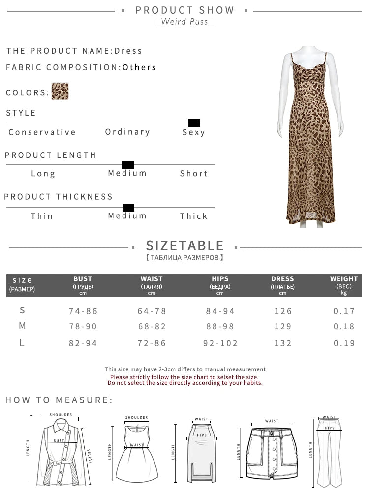Leopard Print Spaghetti Strap Backless Dress With Ruffle Hem