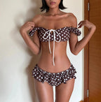 Polka Dot two piece Bikini Set For Sunny Beach Days Flirty