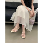 Chic Patent Leather Square Toe Heels With Bow Knot