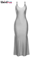 Coquette Backless V-Neck Evening Maxi Dress With Mermaid Silhouette