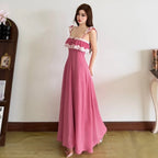Sweet Style Patchwork Lace Dress With Square Collar Backless Sleeveless Bodycon