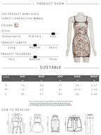 See Through Sling Dress Backless Mini For Women Flirty Cartoon Print