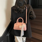 Minimalist PU Leather Crossbody With Pocket Design For Women Mini Square Shoulder Style