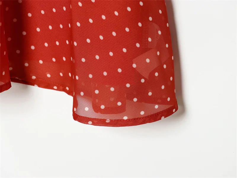 Polka Dot Spring Mini Dress