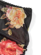 Floral Print Two Piece V Neck Cami Top With Elastic Waist Mini Skirt Set