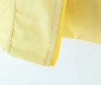 Sunny Chic Yellow Crop Cami Top With Back Zipper Slim Fit