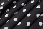 Elegant Off Shoulder Polka Dot Mini Dress Sleeveless Backless High Waist