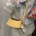 Soft Leather Bucket With Gold Button Tassel Luxe Everyday Shoulder Satchel For Women