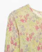 Floral Knit Top With Fresh Spring Vibe