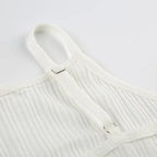 Sultry Suspender Sleep Set With Lightweight Top And Shorts