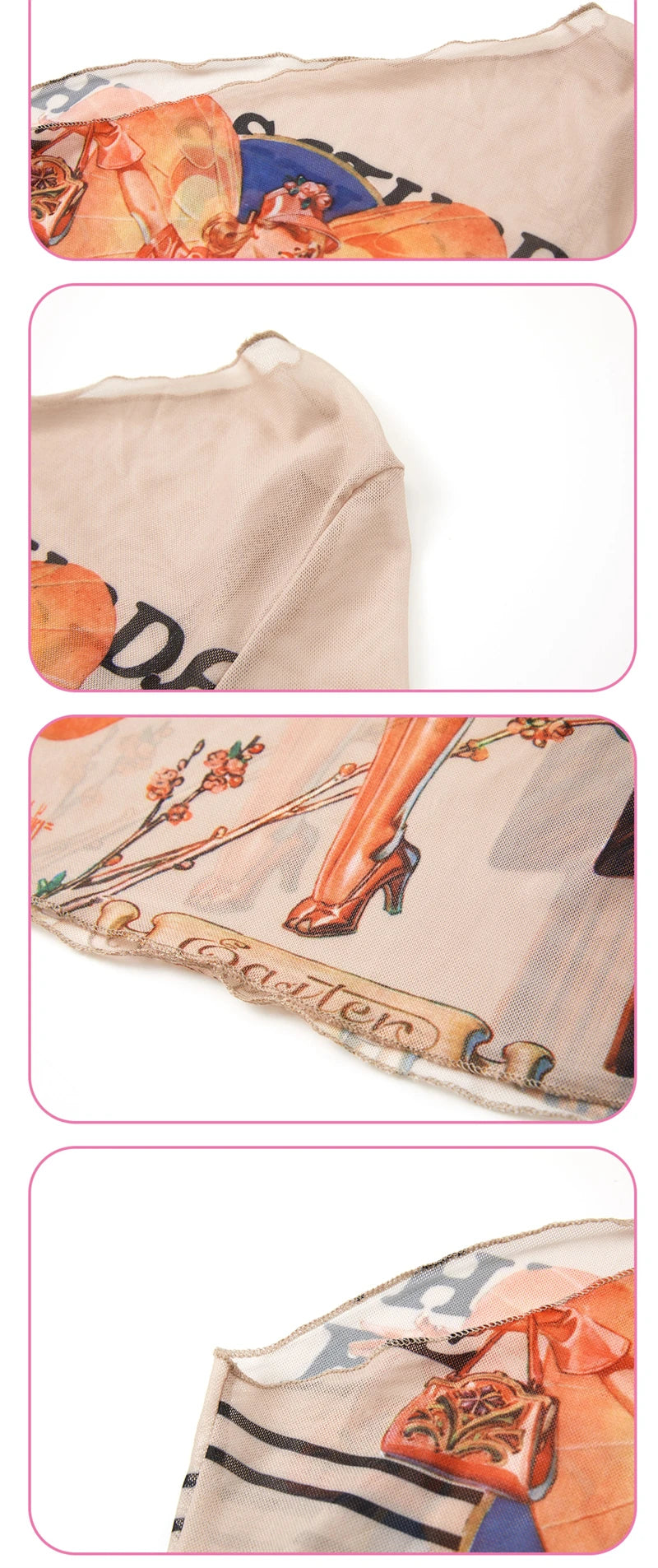Harajuku Inspired Graphic Print Long Sleeve Tee For Women With Vintage Aesthetic