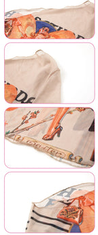 Harajuku Inspired Graphic Print Long Sleeve Tee For Women With Vintage Aesthetic