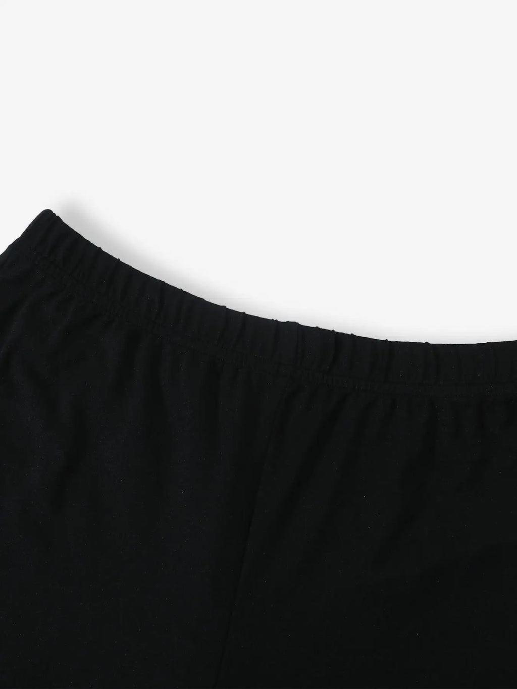 Women's Y2K Street Style Black Slim Fit Capri Pants Side Slit Design