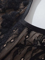 Lace Top With Built In Camisole Vest Backless