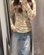Floral Knit Top With Fresh Spring Vibe