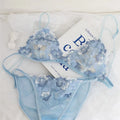 Whisper Lace Wireless Bralette Set In Ultra Thin Embroidered Mesh For Small Busts Delicate Comfort