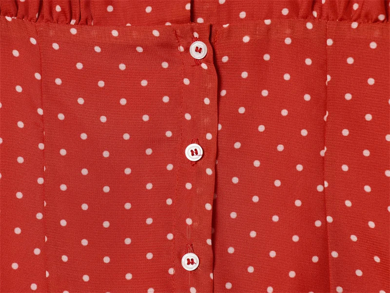 Polka Dot Spring Mini Dress