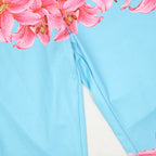 Floral Off Shoulder Crop Top And High Waist Capri Set For Summer Streetwear Vibe